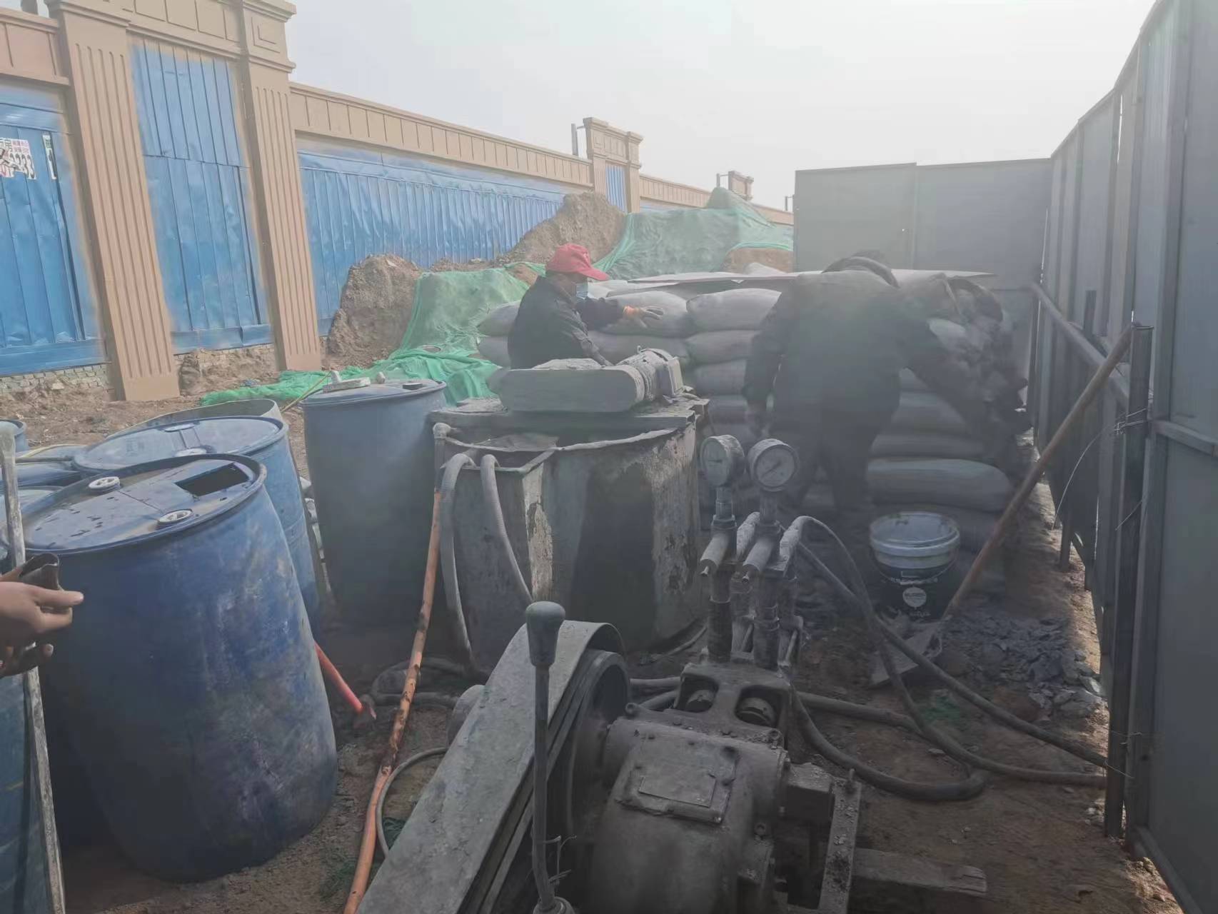 幸福路街道房屋下沉注浆